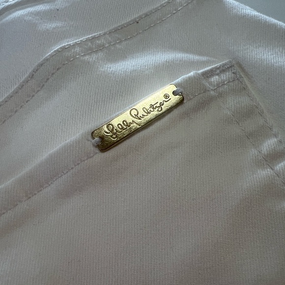 Lilly Pulitzer White Denim Skirt Size 6 - Picture 5 of 5